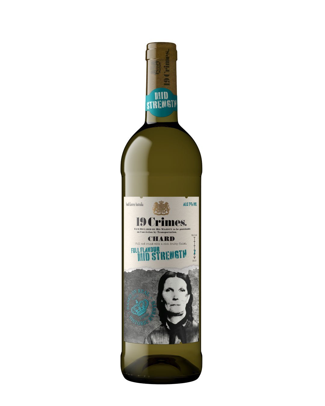 19 Crimes Mid Strength Chardonnay White Wine 75 cl