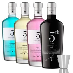5th Gin Set with Jigger & Botanicals 4 x 70 cl
