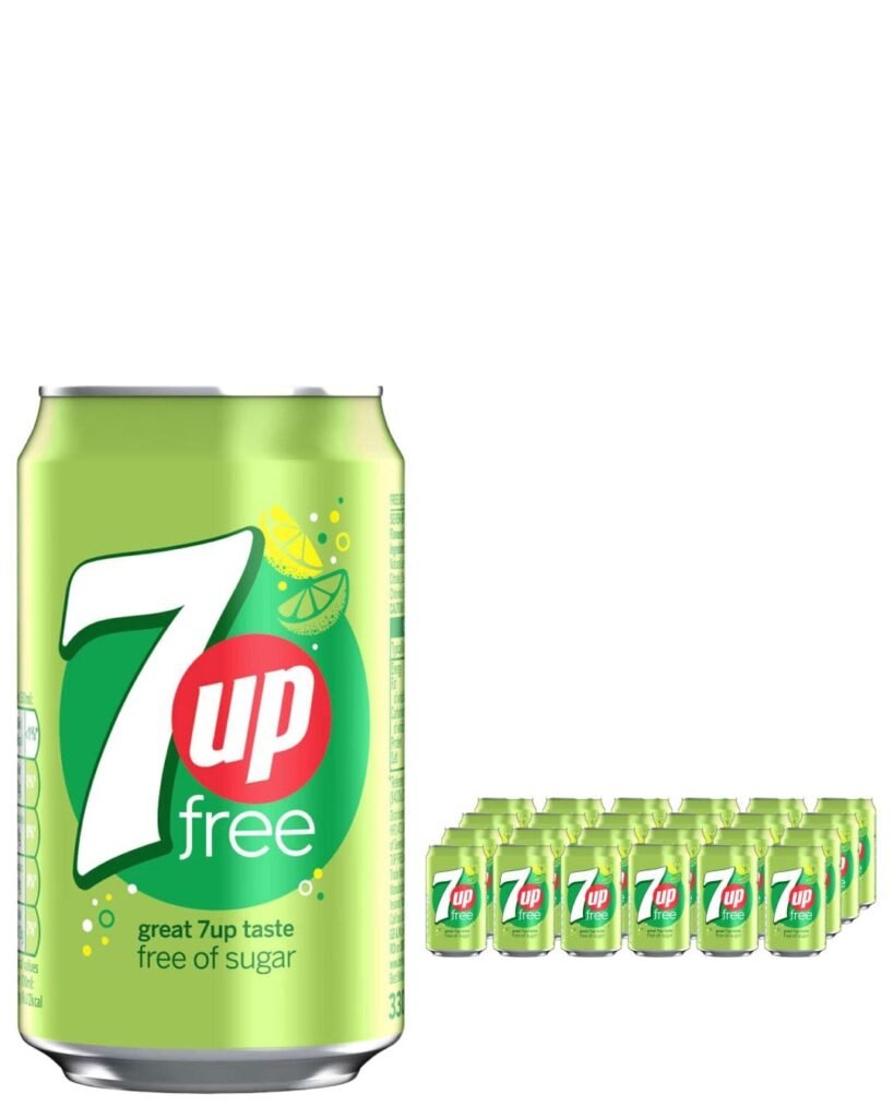 7 Up Free Soft Drink Can  24 x 330 ml