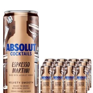 Absolut Espresso Martini Premixed Can 12 x 200 ml