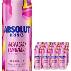 Absolut Mix Raspberry & Lemon Premixed Cocktail Can 12 x 250 ml