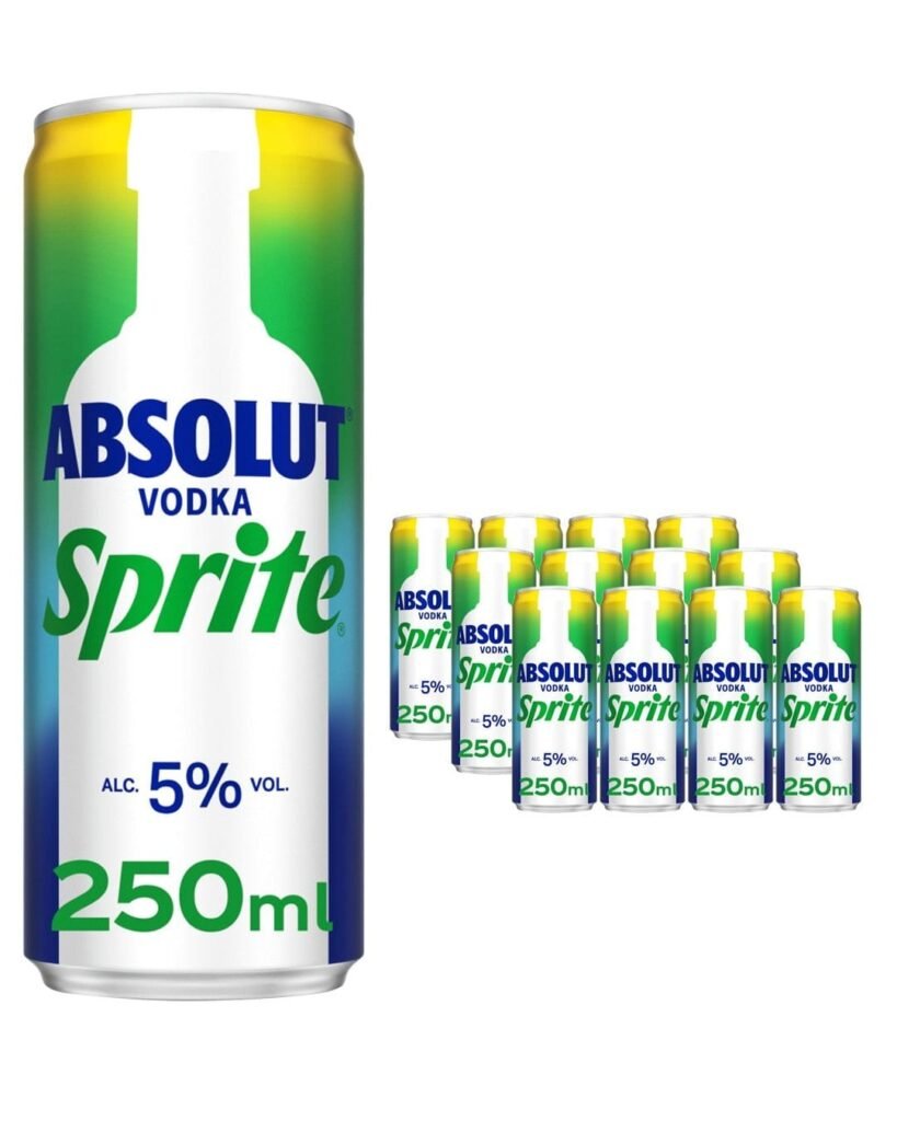Absolut Vodka & Sprite Premixed Drink 12 x 250 ml