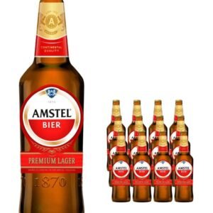Amstel Lager Beer Bottle 12 x 650 ml