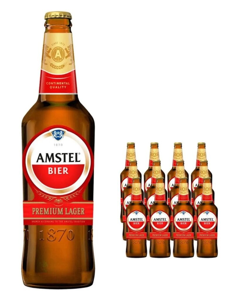 Amstel Lager Beer Bottle 12 x 650 ml