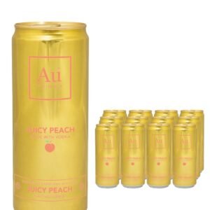 Au Juicy Peach Premixed Drink Can 12 x 330 ml