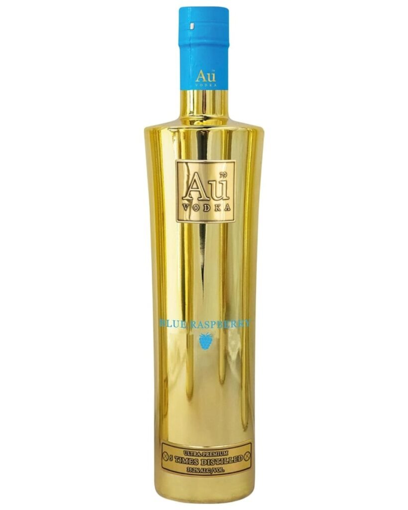 Au Vodka Blue Raspberry Flavoured Vodka 35 cl