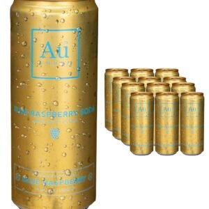 Au Vodka Blue Raspberry Premixed Cans 12 x 330 ml