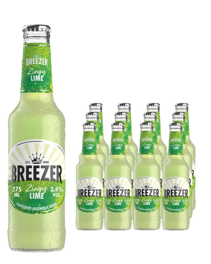 Breezer Zingy Lime Premixed Drink 12 x 275 ml
