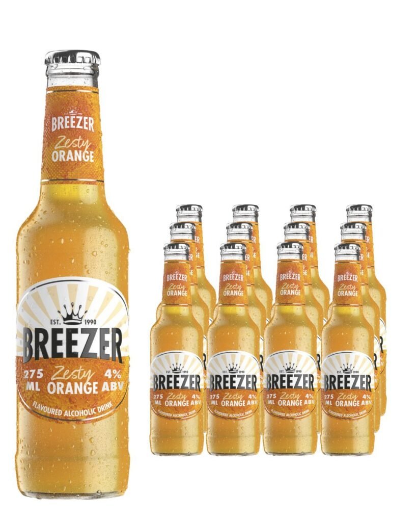 Breezer Zesty Orange Premixed Drink 12 x 275 ml