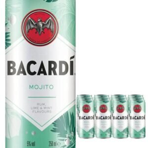 Bacardi Mojito Premixed Cocktail Can 12 x 250 ml