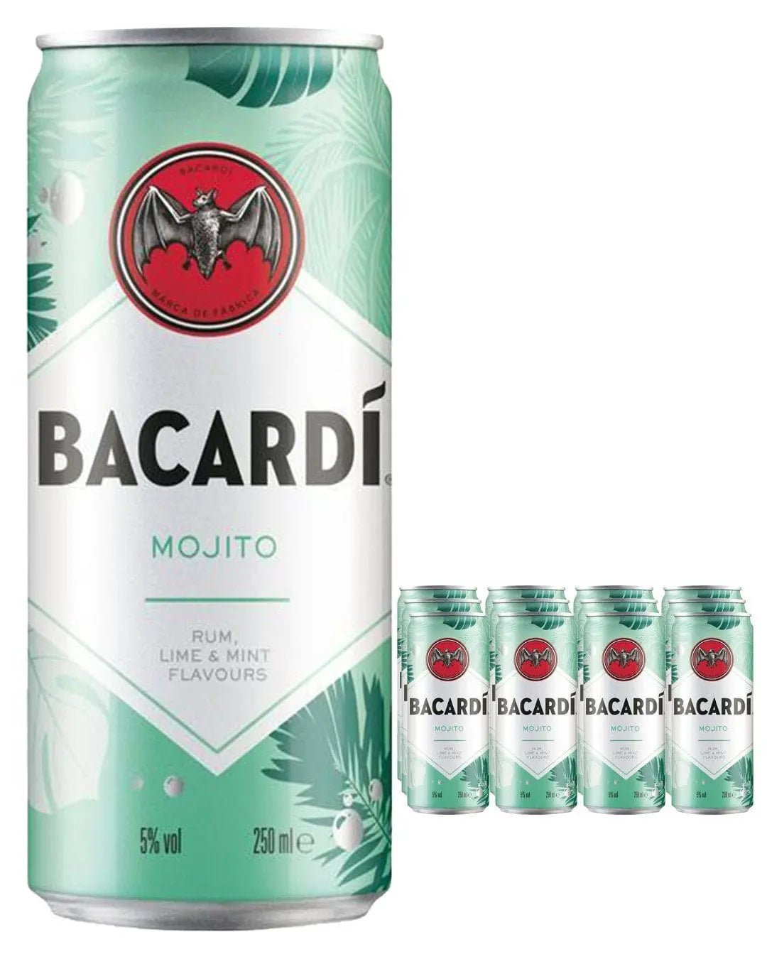 Bacardi Mojito Premixed Cocktail Can 12 x 250 ml