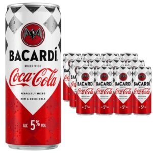 Bacardi Rum & Cola Premixed Cocktail Can 12 x 250 ml