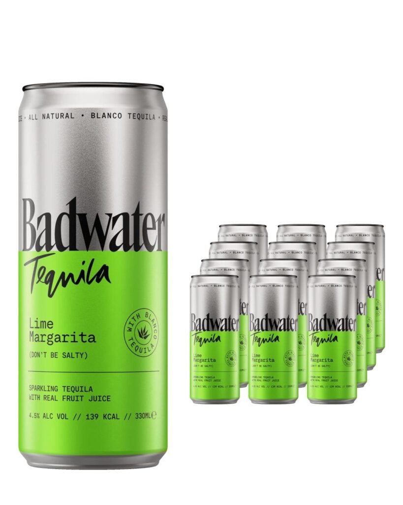 Badwater Tequila Lime Margarita Premixed 12 x 330 ml