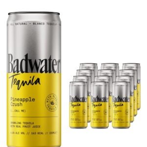 Badwater Tequila Pineapple Crush Premixed 12 x 330 ml
