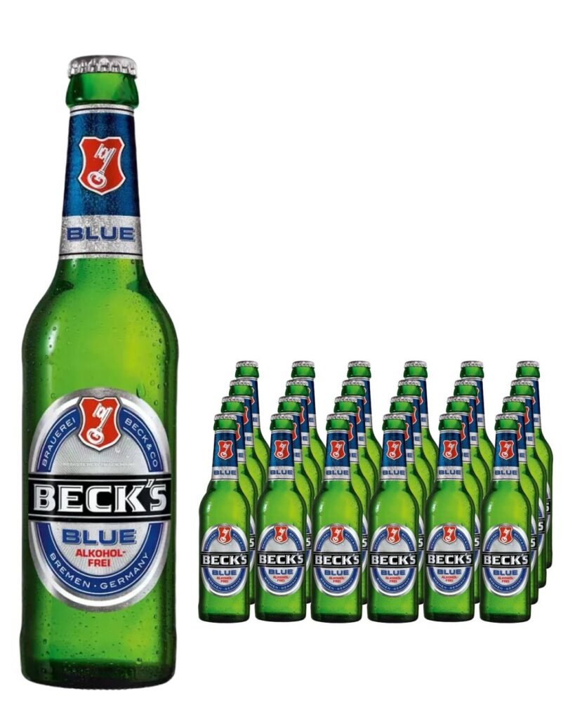 Becks Blue Alcohol Free Beer Bottle 24 x 275 ml