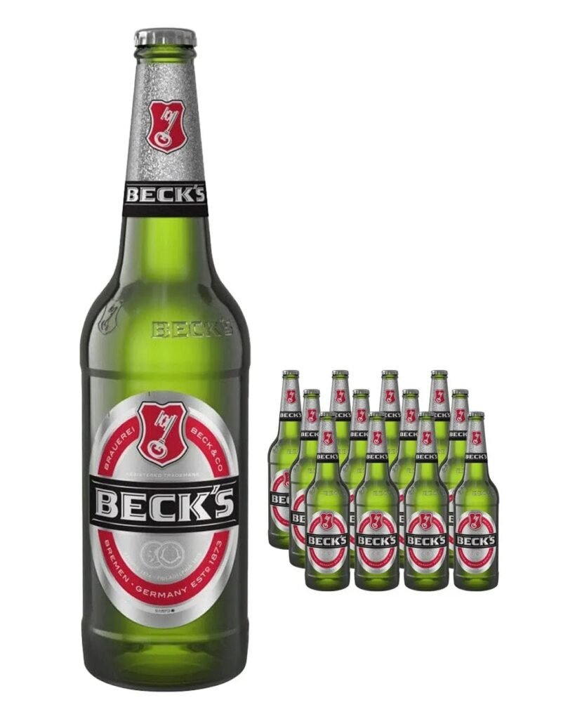 Becks Premium Lager Bottle 12 x 660 ml