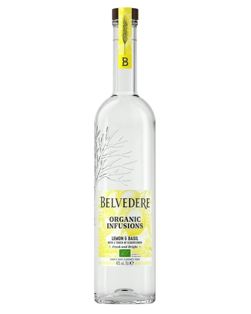 Belvedere Organic Infusions Lemon & Basil Vodka 70 cl