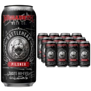 Black Sheep x Megadeth Rattlehead Pilsner 12 x 440 ml