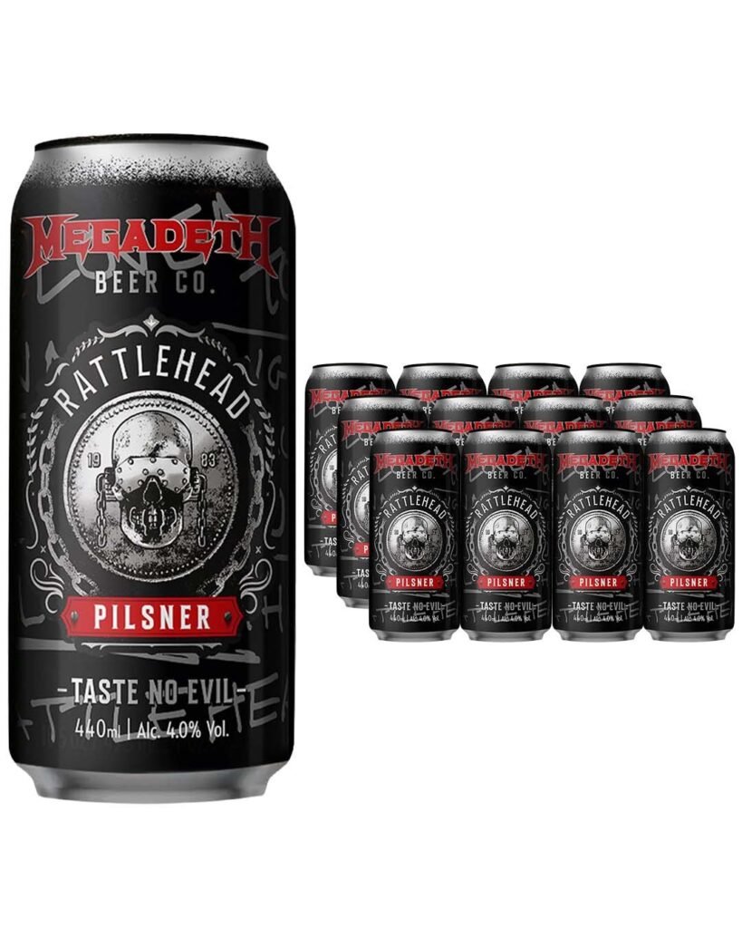 Black Sheep x Megadeth Rattlehead Pilsner 12 x 440 ml