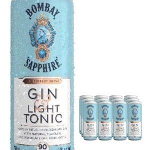 Bombay Sapphire Gin & Light Tonic Premixed Cocktail Can 12 x 250 ml