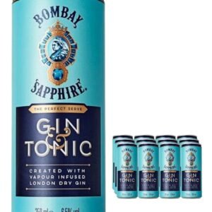 Bombay Sapphire Gin & Tonic Premixed Cocktail Can 12 x 250 ml