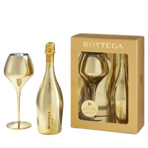 Bottega Confezione Gold and Magnifico Gold Glass Prosecco 75 cl