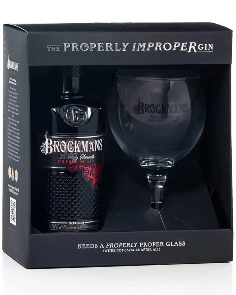 Brockmans Intensely Smooth Gin Gift Pack with Glass 70 cl
