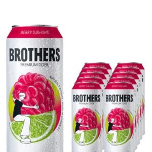 Brothers Berry Sub-Lime Cider Can 10 x 500 ml