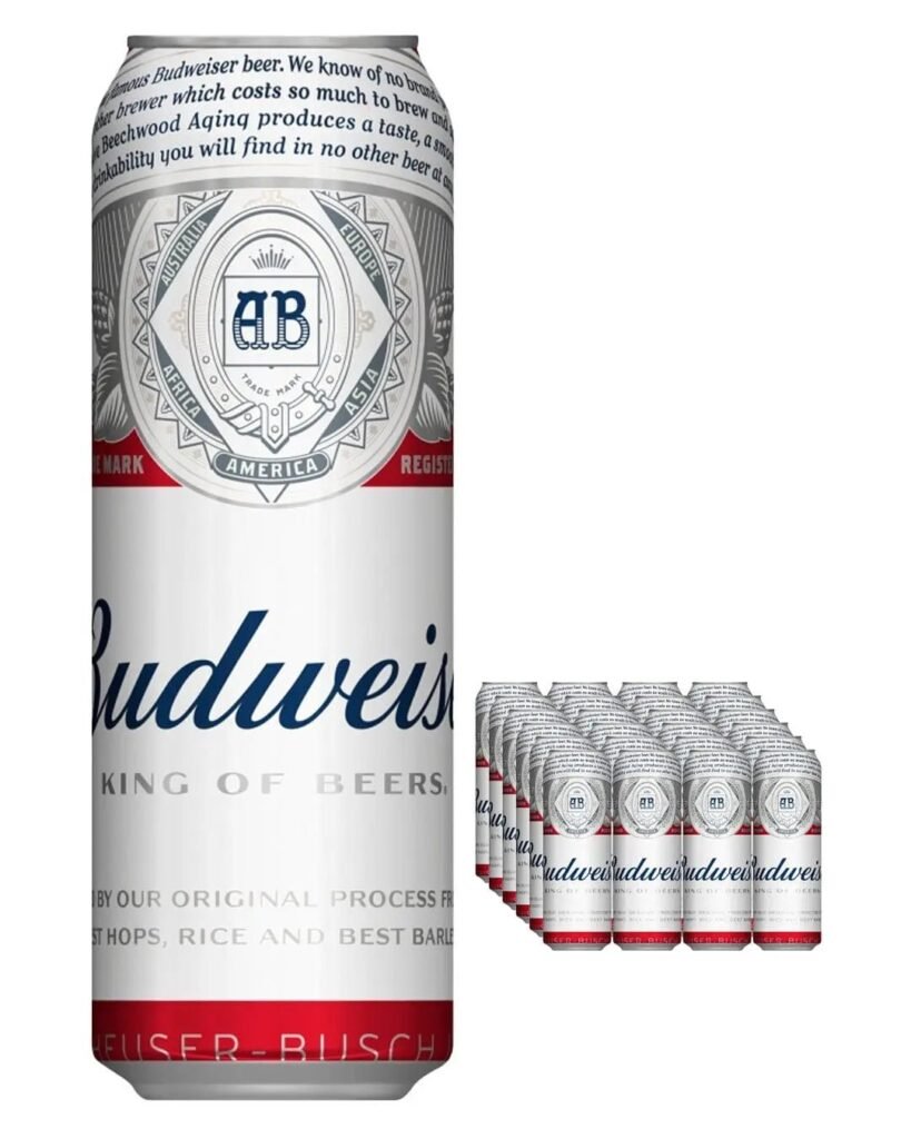 Budweiser Lager Beer 24 x 568 ml
