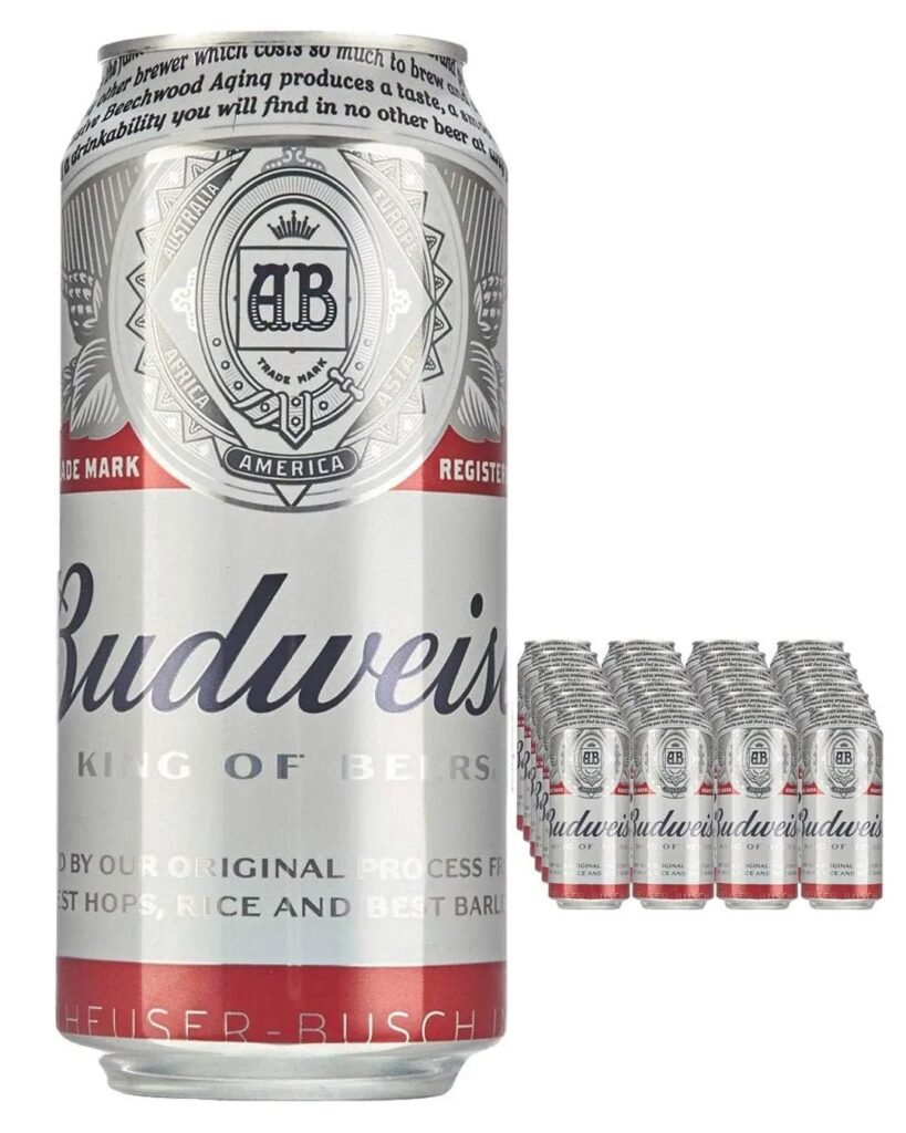 Budweiser Premium Lager Beer Can 24 x 440 ml