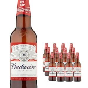 Budweiser Premium Lager Bottle 12 x 660 ml