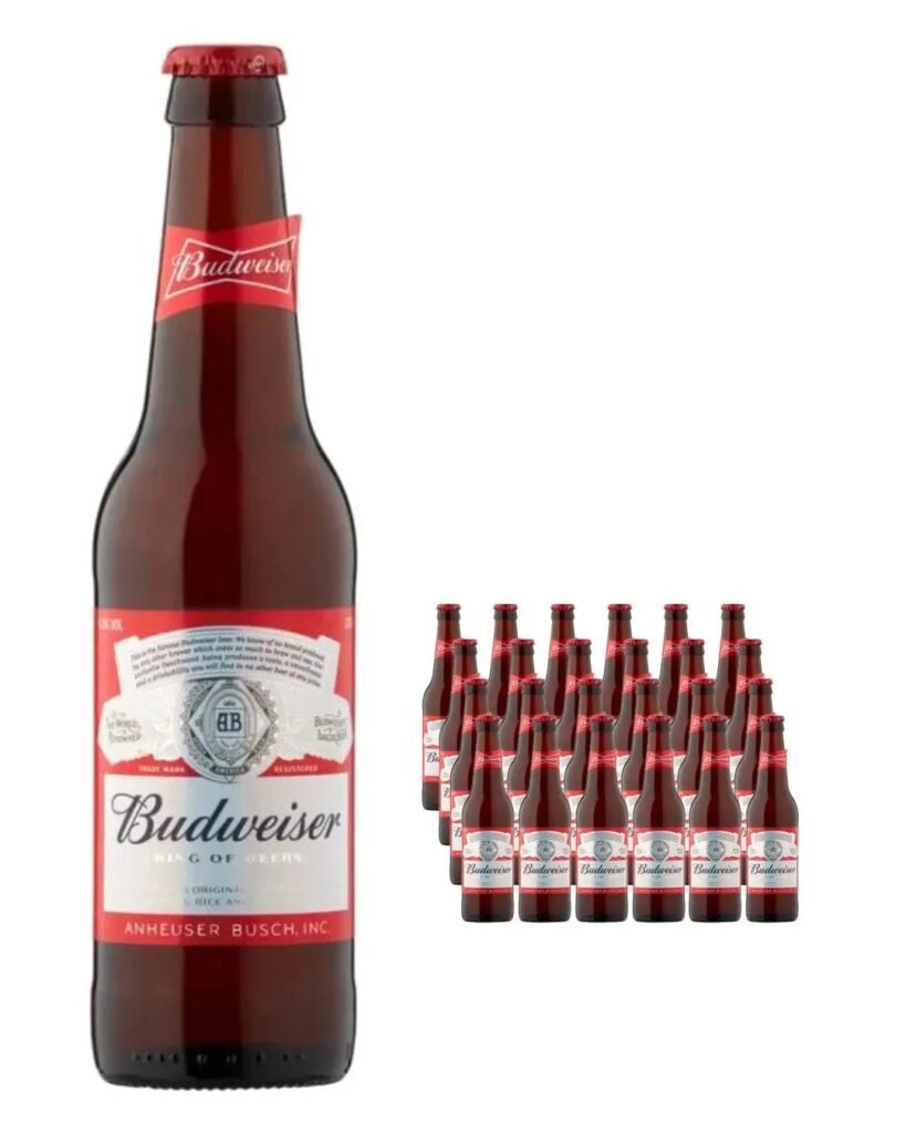 Budweiser Premium Lager Bottle 24 x 330 ml