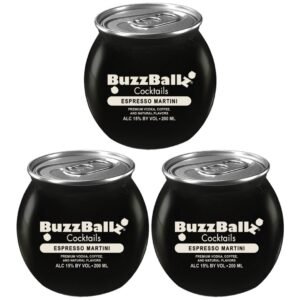 BuzzBallz Espresso Martini Cocktail 3 x 200 ml