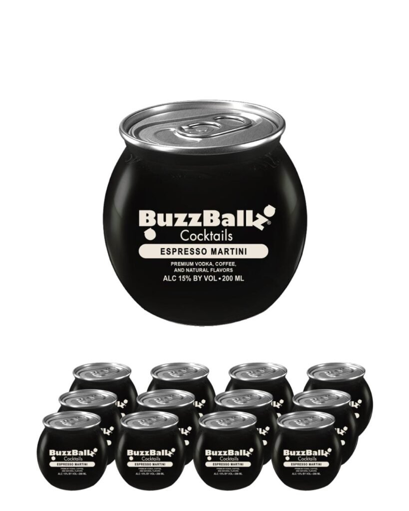BuzzBallz Espresso Martini Cocktail 12 x 200 ml