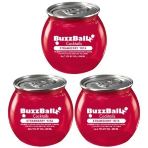 BuzzBallz Strawberry Rita Cocktail 3 x 200 ml