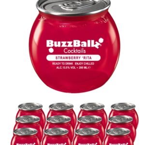 BuzzBallz Strawberry Rita Cocktail 12 x 200 ml