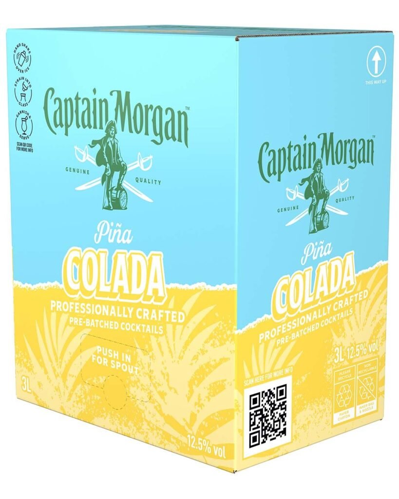 Captain Morgan Piña Colada Premixed Cocktail Bag in Box 3 L
