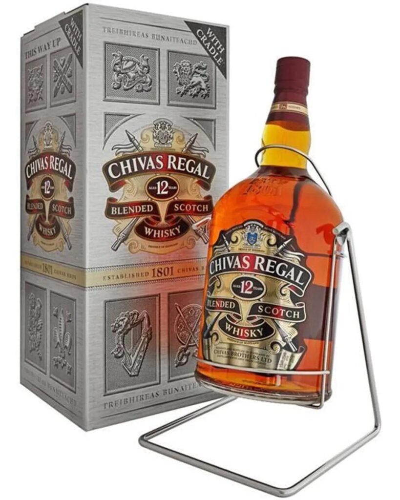 Chivas Regal 12 Year Old Blended Scotch Whisky With Cradle 4.5 L