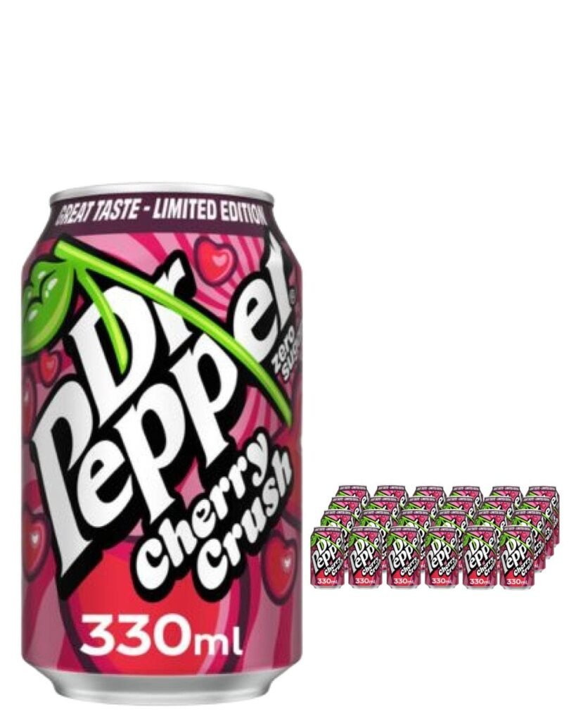 Dr Pepper Zero Cherry Crush Can 24 x 330 ml
