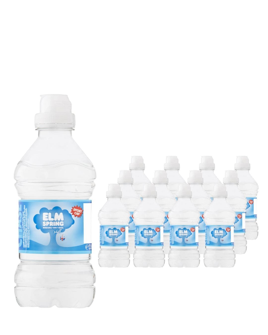 Elm Spring Still Mineral Sports Cap Bottle Water 24 x 330 ml