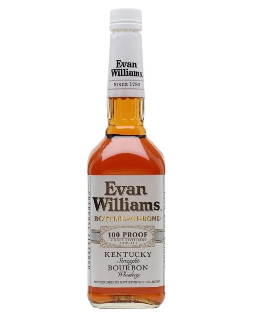 Evan Williams Kentucky White Label Straight Bourbon Whiskey 70 cl