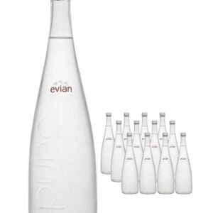 Evian Glass Bottle 12 x 750 ml