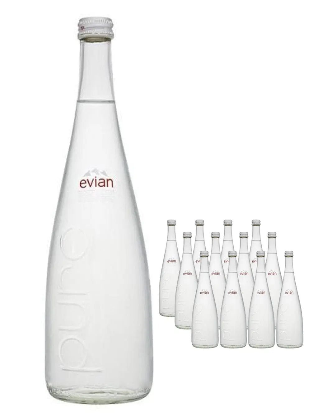 Evian Glass Bottle 12 x 750 ml