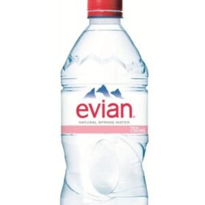 Evian Natural Spring Plastic Sports Cap Water 12 x 750 ml