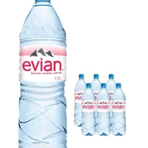 Evian Still Mineral Water 6 x 1.5 L