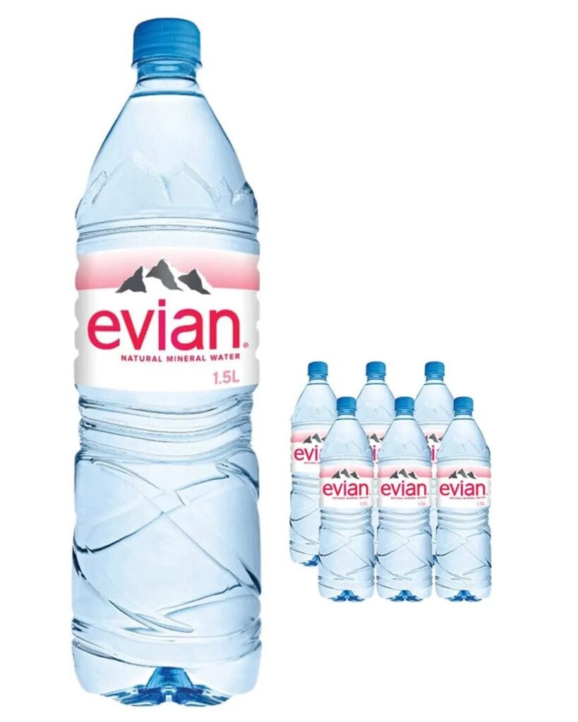 Evian Still Mineral Water 6 x 1.5 L