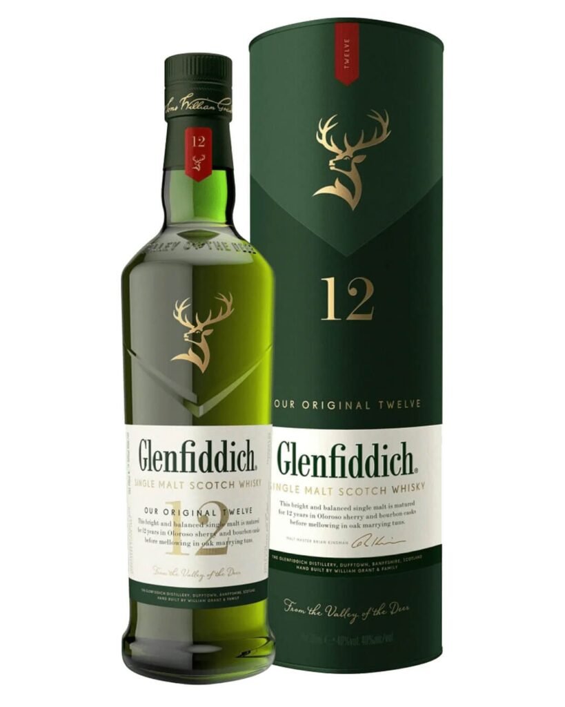 Glenfiddich 12 Year Old Single Malt Scotch Whisky 70 cl