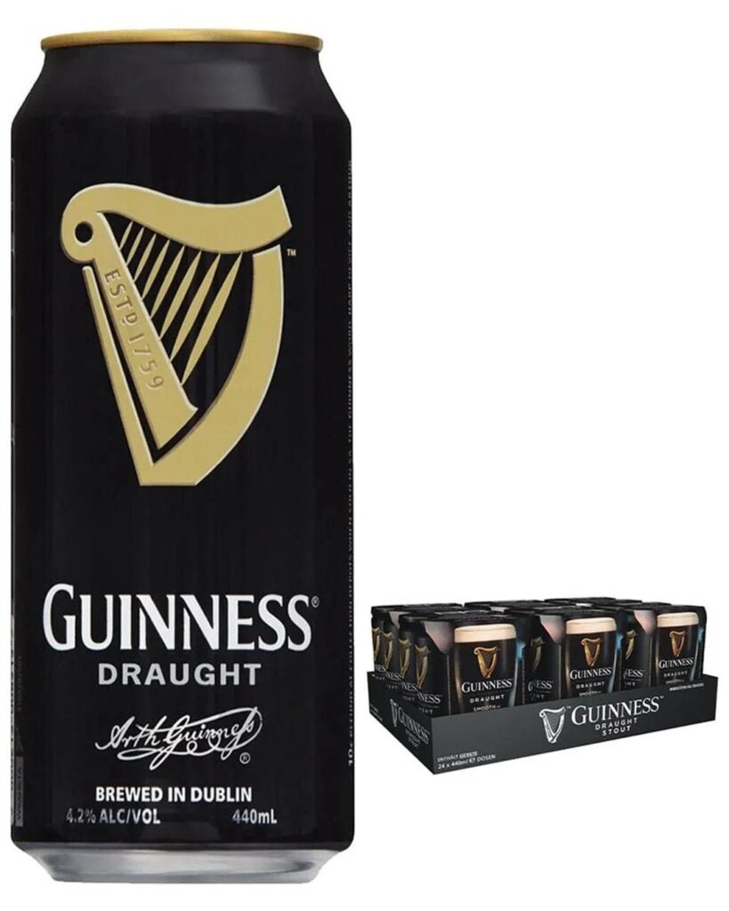 Guinness Draught Beer Can 24 x 440 ml