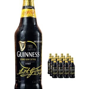 Guinness Nigerian Foreign Extra Stout Beer Bottle 12 x 600 ml