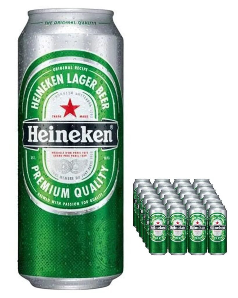 Heineken Premium Lager Beer Cans 24 x 440 ml